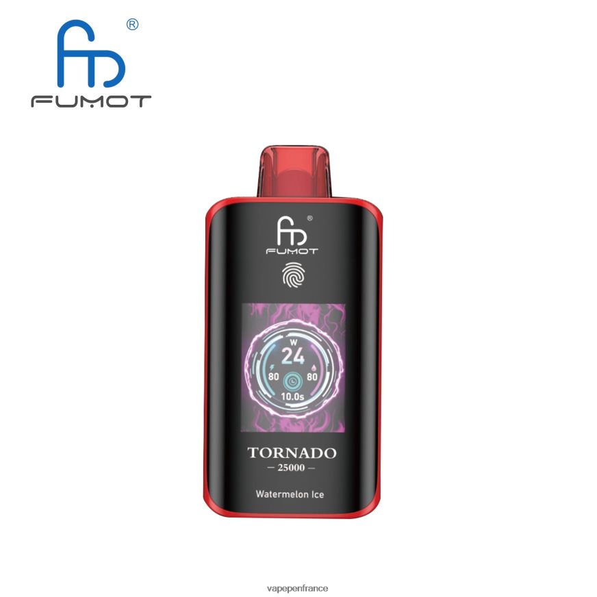Cigarette Electronique France - glace à la pastèque Fumot Tornado 25000 vapes jetables 0BR0PD12