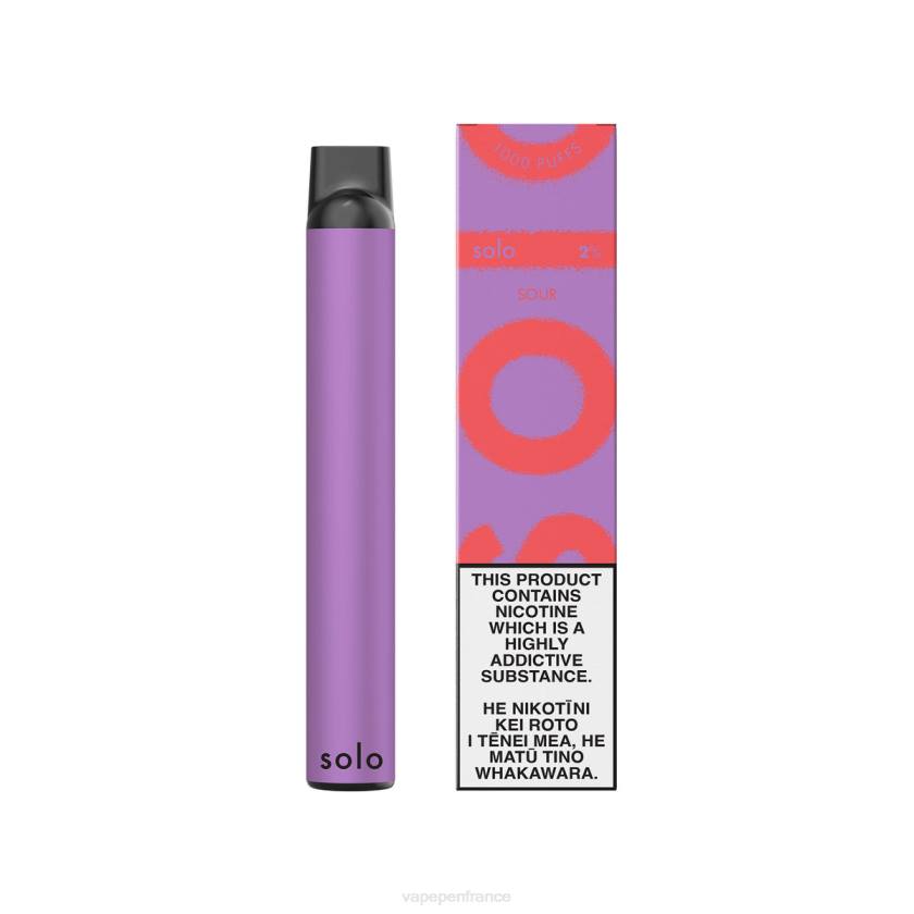 Cigarette Electronique France - Solo vape jetable 6D403 aigre