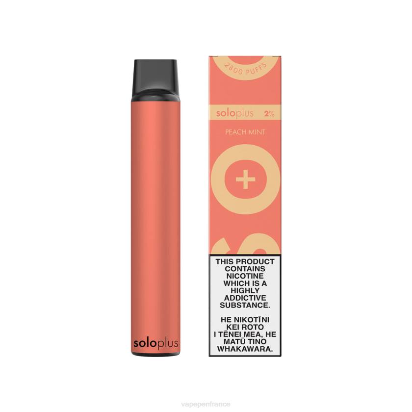 Eliquide France - Solo Plus vape jetable 6D4023 pêche menthe