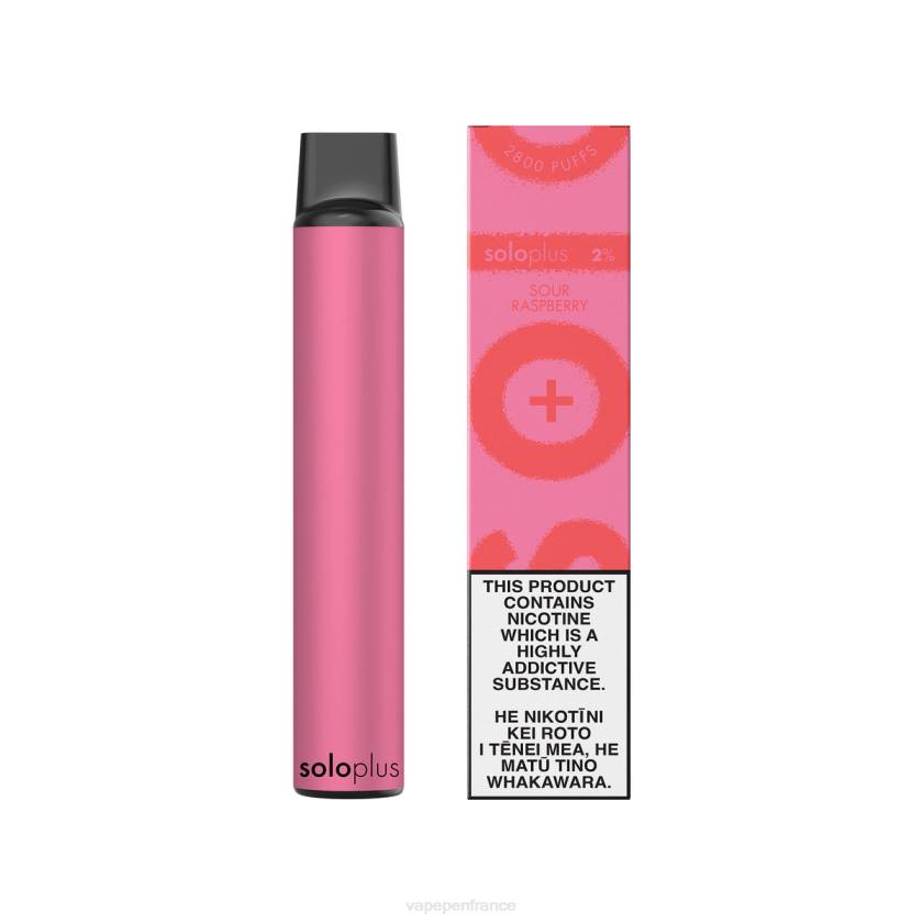 Eliquide France - Solo Plus vape jetable 6D4035 framboise aigre