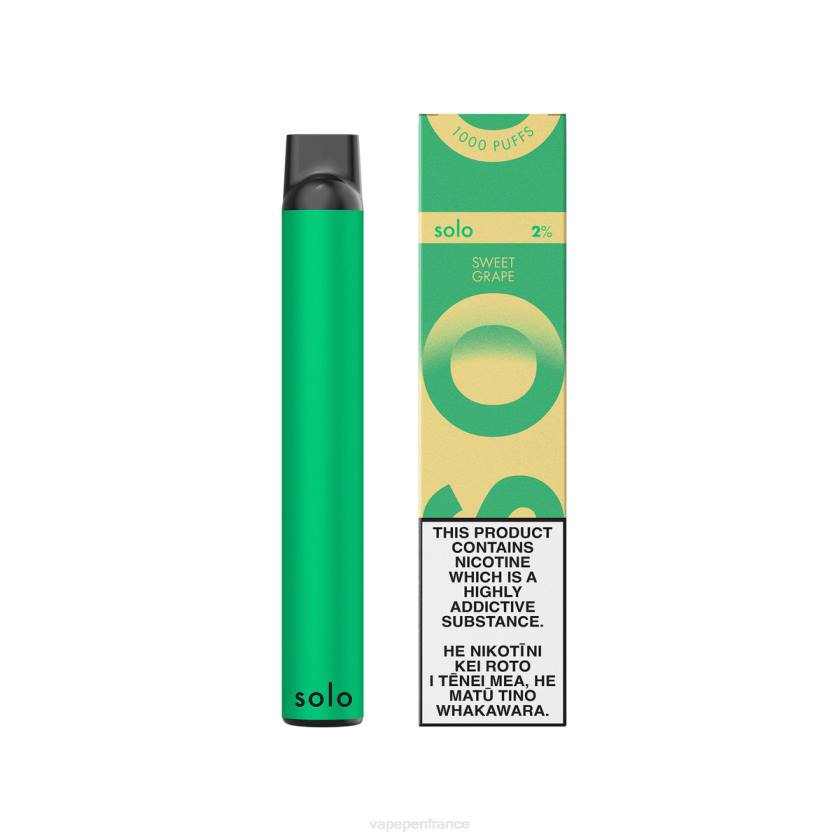 Eliquide France - Solo collection paradis de vape jetable 6D4020 raisin doux