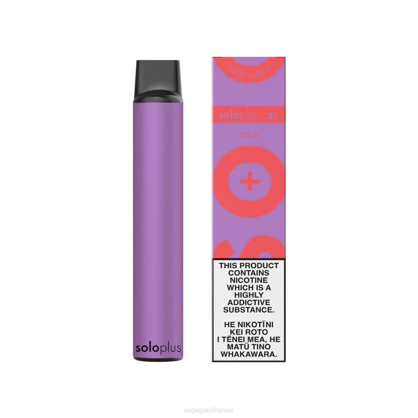 Vape France - Solo Plus vape jetable 6D4025 aigre