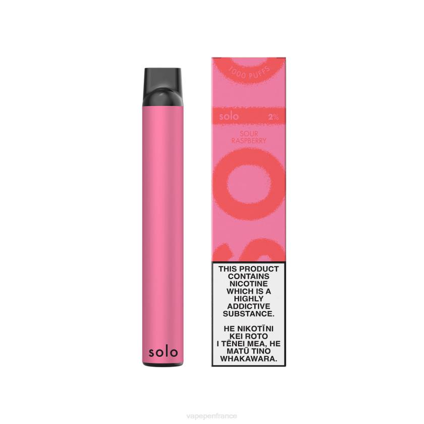 Vape France - Solo vape jetable 6D4013 framboise aigre