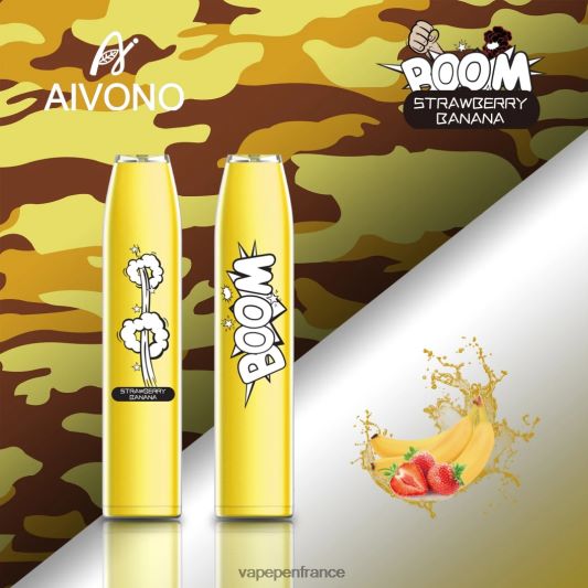 Cigarette Electronique France - fraise banane Aivono AIM BOOM 600 L6246J363