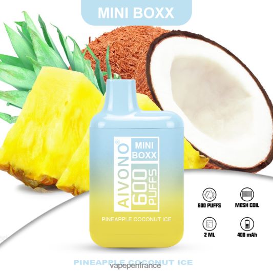 Vape France - glace à l'ananas et à la noix de coco Aivono AIM MINI BOXX 600 L6246J238