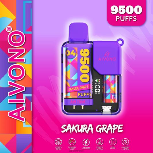 Cigarette Electronique France - raisin sakura Aivono AIM TANK 9500 L6246J36