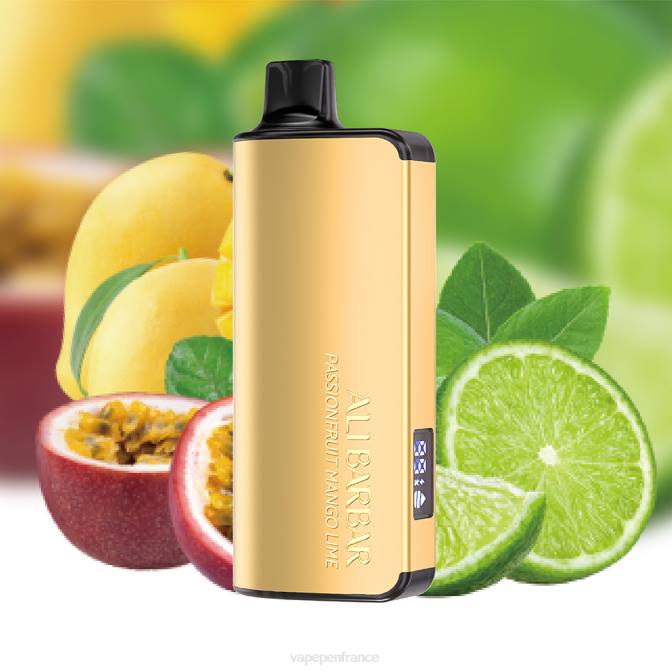Vape France - Alibarbar Ingot 9000 vapes jetables fruit de la passion mangue citron vert 6ZVP22