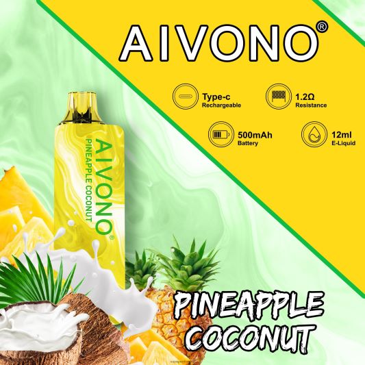 Vape France - ananas noix de coco Aivono AIM GUN 7000 L6246J106