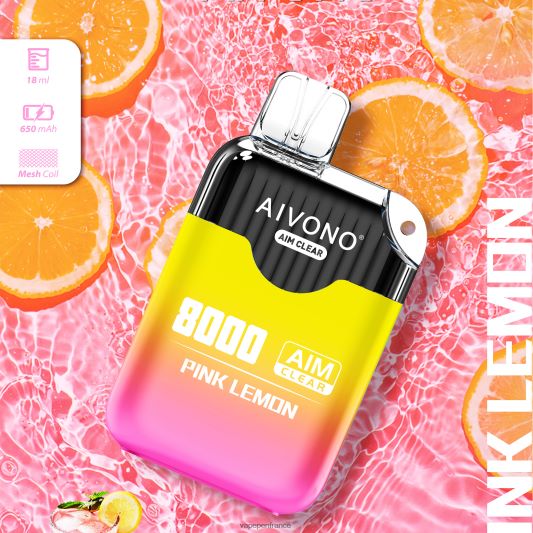 Vape France - citron rose Aivono AIM CLEAR 8000 L6246J211