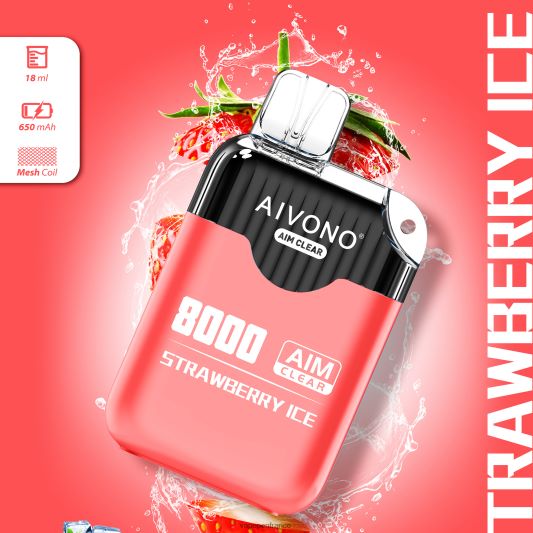 Vape France - glace à la fraise Aivono AIM CLEAR 8000 L6246J205