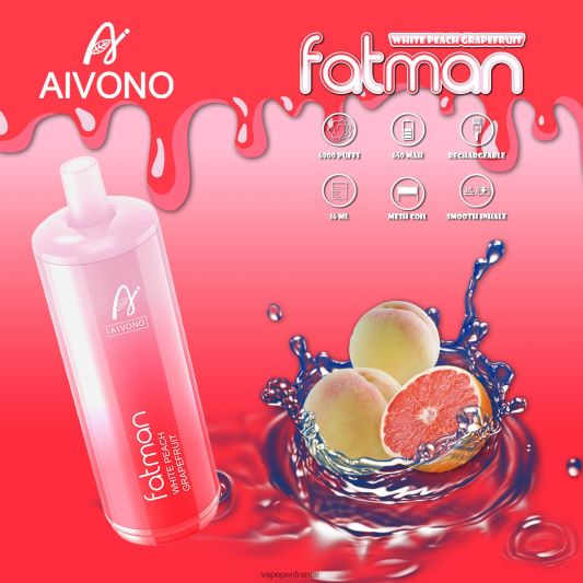 Vape France - pamplemousse Aivono FATMAN 6800 L6246J25