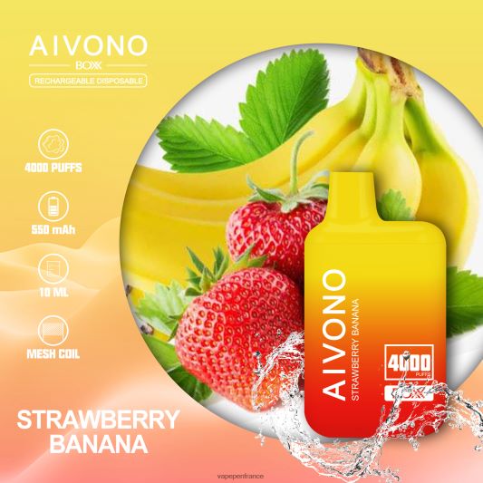 Cigarette Electronique France - fraise banane Aivono AIM BOXX 4000 L6246J231