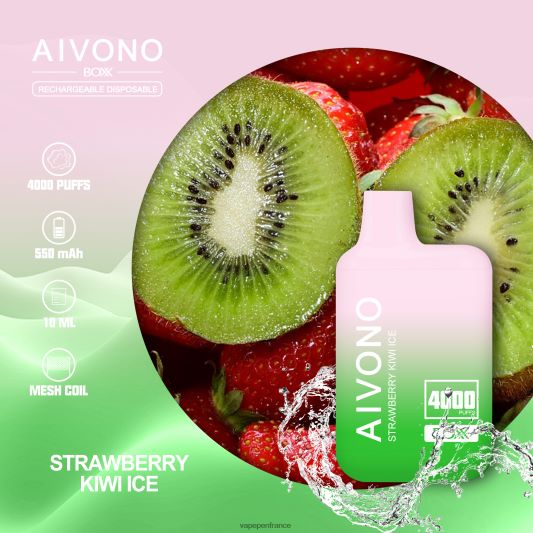 Vape France - glace fraise kiwi Aivono AIM BOXX 4000 L6246J229