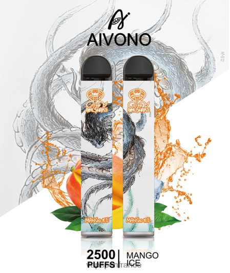 Vape France - glace à la mangue Aivono AIM SNAKE 2500 L6246J313