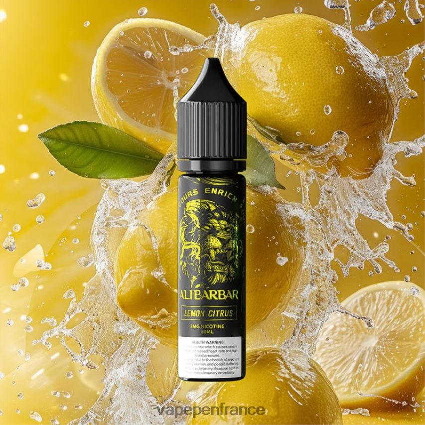 Cigarette Electronique France - citron, agrumes 2B8R4N15 Alibarbar quai d'onyx de narguilé