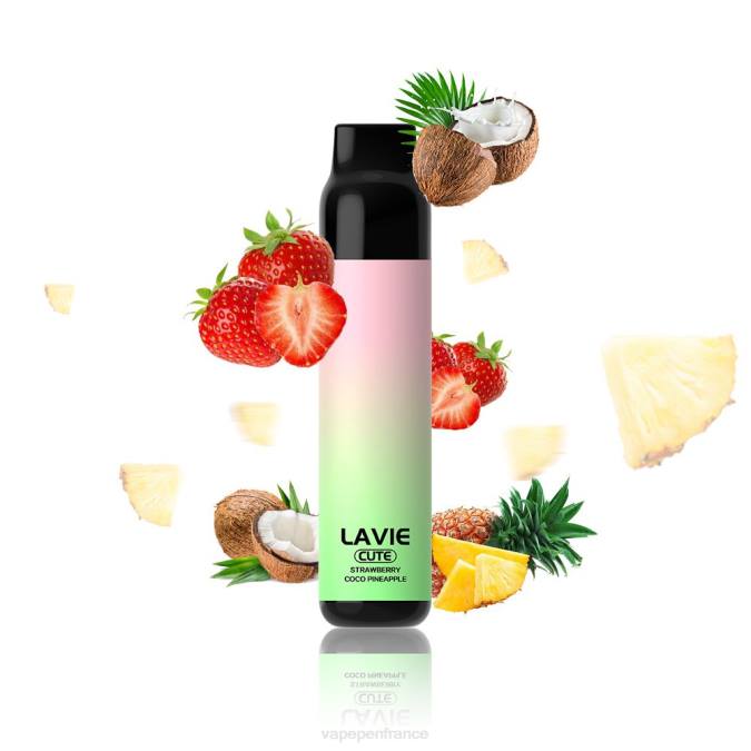Cigarette Electronique France - fraise coco pomme 8F04291 LAVIE BAR 3000 bouffées