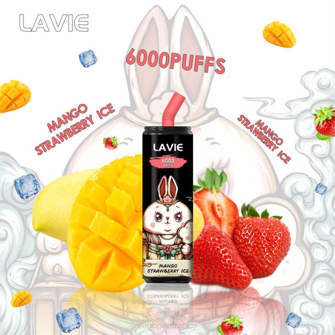 Cigarette Electronique France - glace à la mangue et aux fraises 8F04273 LAVIE Coke BAR 6000 bouffées