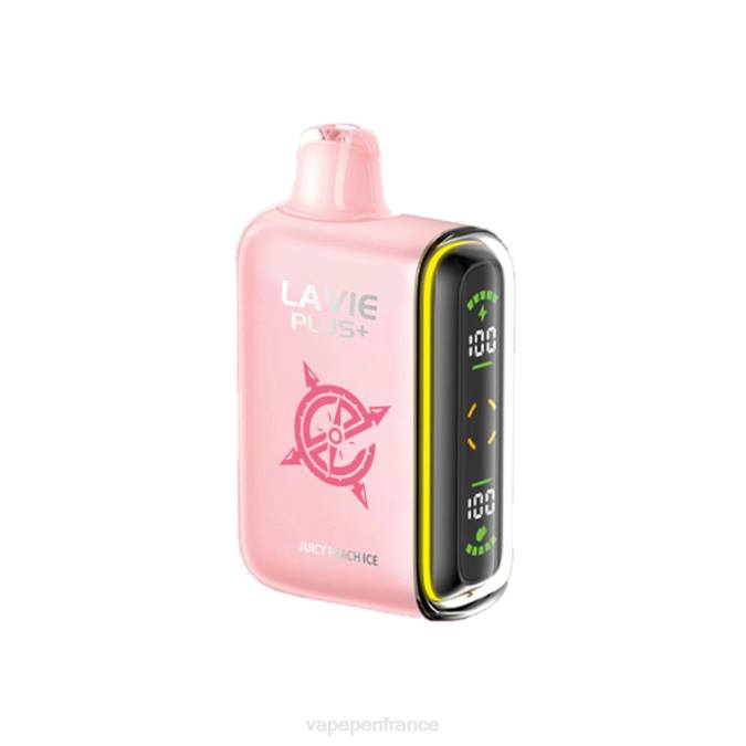 Cigarette Electronique France - glace à la pêche juteuse 8F0499 LAVIE PLUS 15000 bouffées