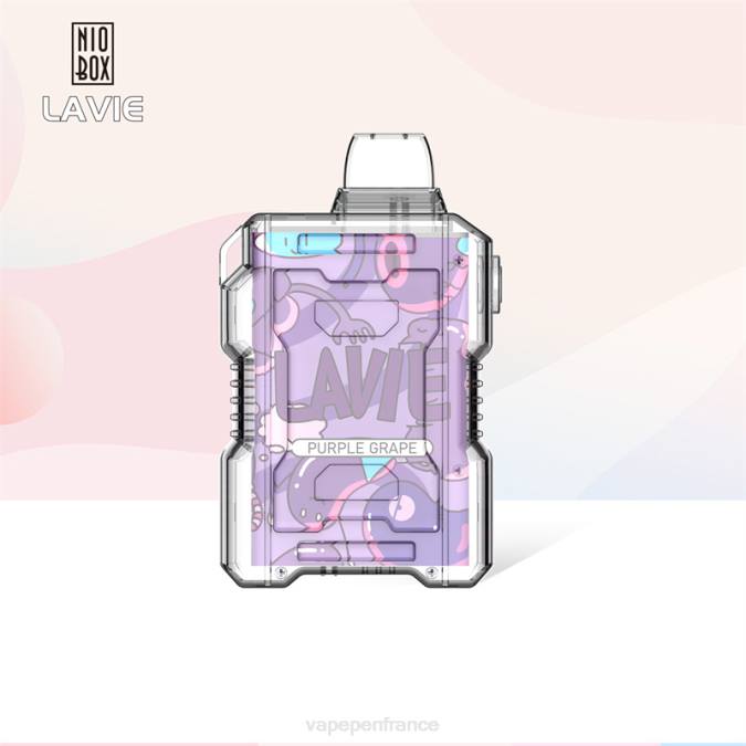 Cigarette Electronique France - raisin violet 8F04192 LAVIE NIO BOX 9000 bouffées