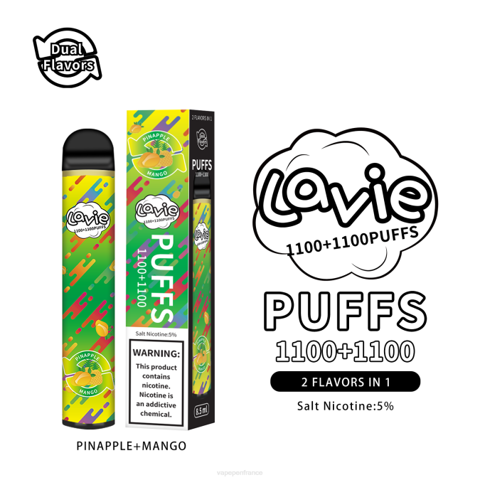 Eliquide France - ananas/mangue 8F04296 LAVIE BAR Switch 2200 bouffées