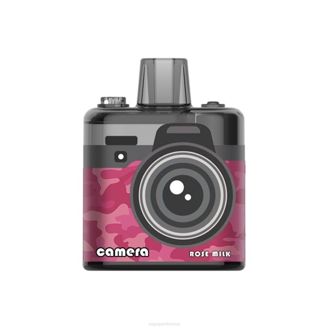 Eliquide France - lait de rose 8F04167 LAVIE Camera 8000 bouffées