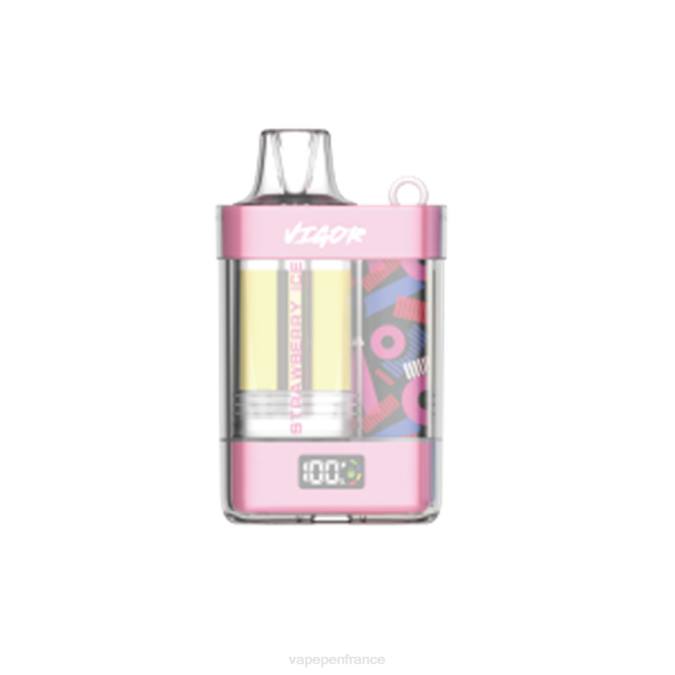 Vape France - glace à la fraise 8F041 LAVIE VIGOR 15000 bouffées