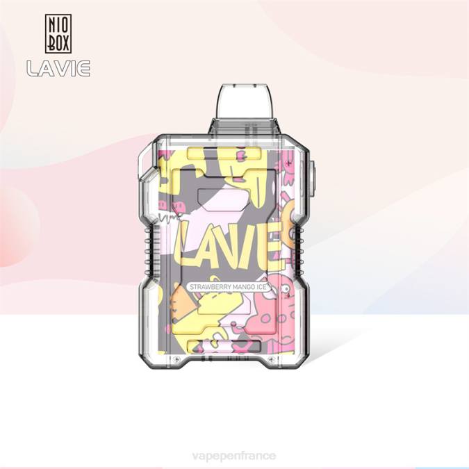 Vape France - glace à la fraise et à la mangue 8F04190 LAVIE NIO BOX 9000 bouffées